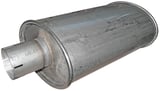 Muffler, universal Stainless steel oval 3 Inch (1014282) - universal