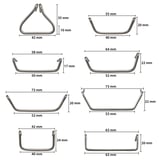 Volvo 120, 130, 220, 140, 164, P1800: Vergleich - Haken für Spanngurte Sitzpolster