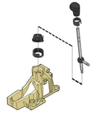 Volvo C70 (-2005), S40, V40 (-2004), S60 (-2009), S70, V70, V70XC (-2000), S80 (-2006), V70 P26, XC70 (2001-2007), XC90 (-2014): Schaltstock