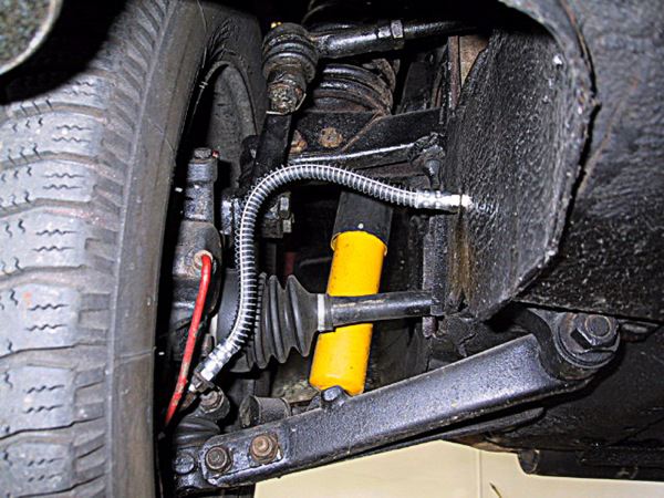 Saab 96: wheel suspension