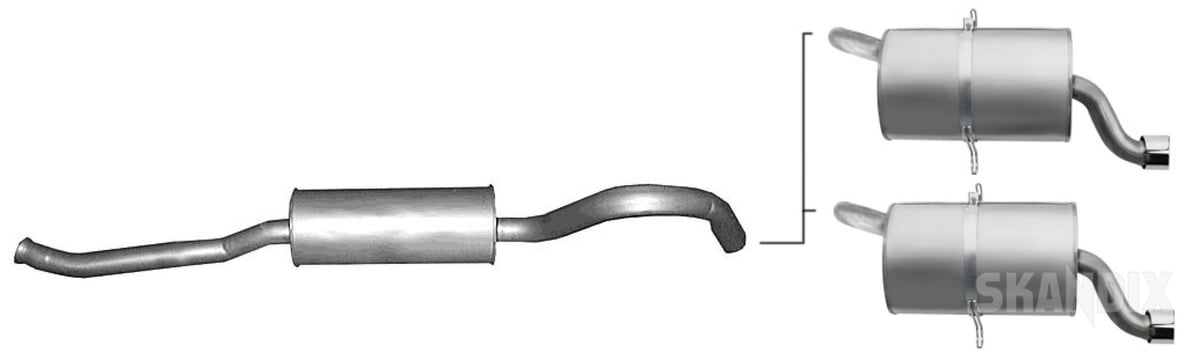 Volvo 900: Exhaust system