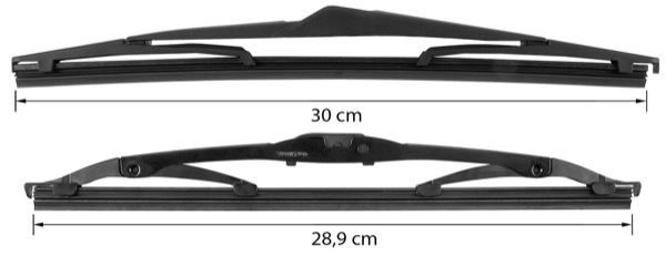 Volvo V60 (2011-2018), V60 CC (-2018): Compromise of the wiper blade for Rear window