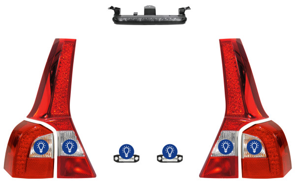 Volvo V70 (2008-), XC70 (2008-): Overview rear lamps