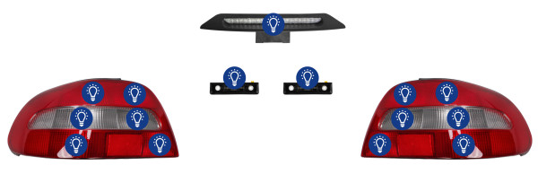Volvo C70 (-2005): Overview rear lamps