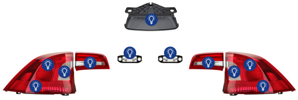 Volvo S60 (2011-2018): Overview rear lamps