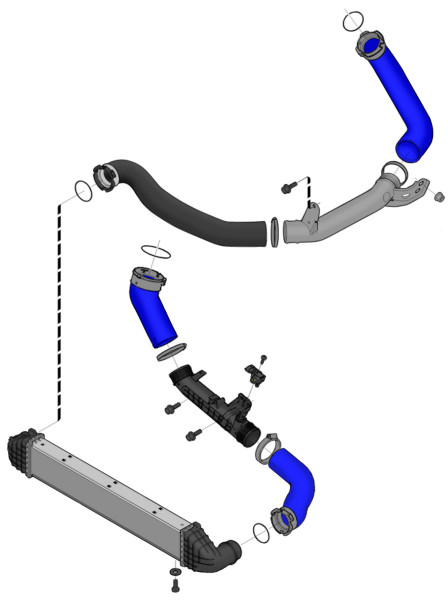 Volvo V40 Cross Country: Charger intake hoses