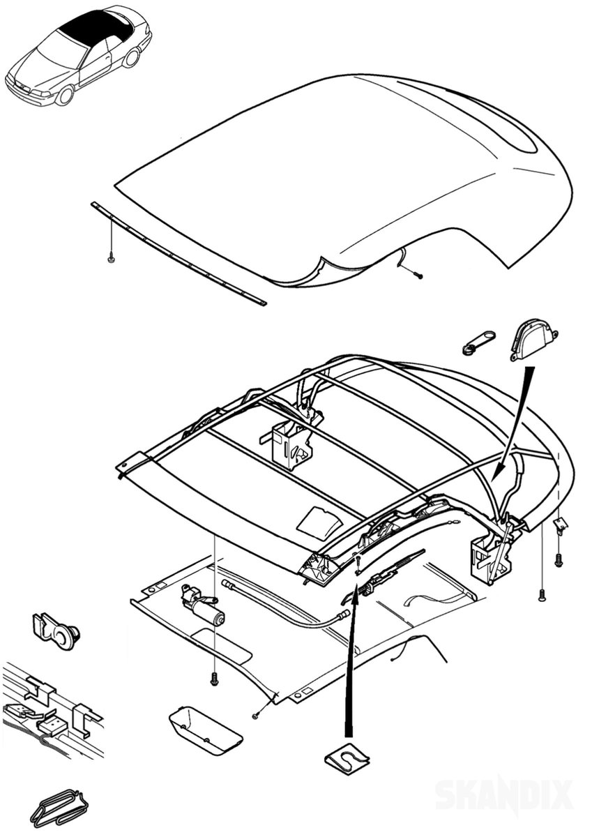 Volvo C70 (-2005): Convertible top