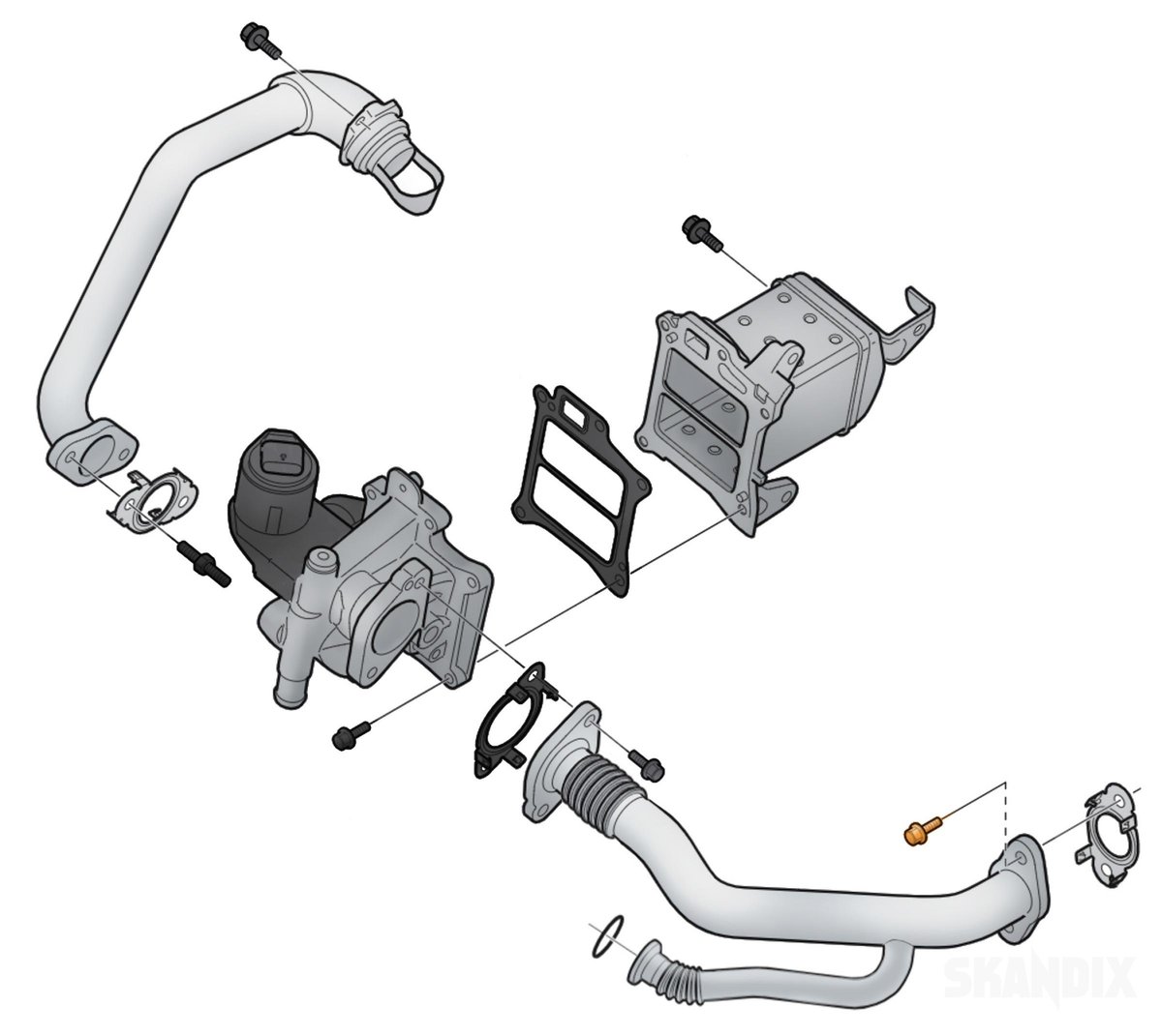 Volvo S90, V90 (2017-), V90 CC, XC60 (2018-), XC90 (2016-): EGR Valve