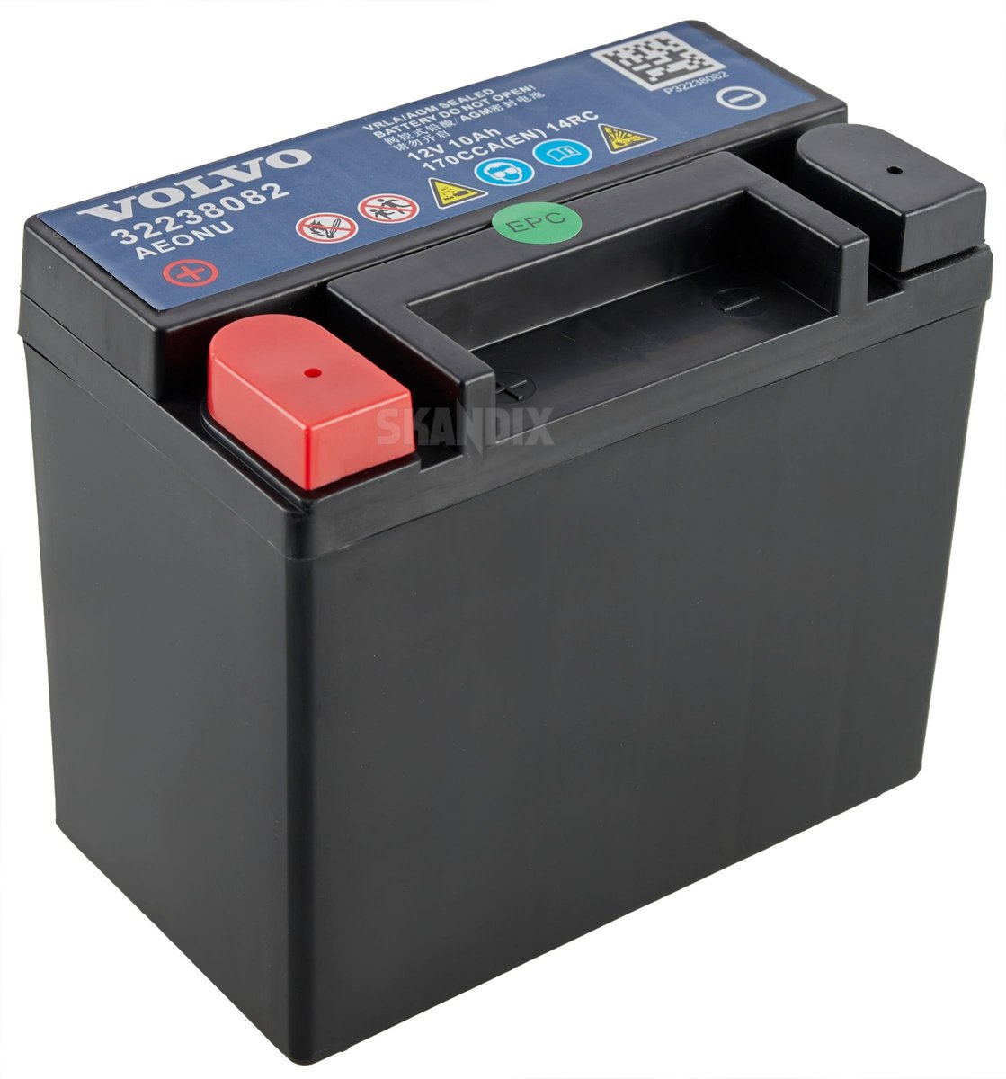 SKANDIX Shop Volvo parts: Vehicle battery 12 V auxiliary battery 10 Ah ...