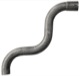 Exhaust pipe 31372179 (1000270) - Volvo 140, 164, 200