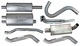 Exhaust system, Stainless steel from Manifold  (1001013) - Volvo P1800, P1800ES