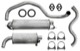 Exhaust system, Stainless steel 31372147 (1001248) - Volvo 164, 200