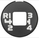 Symbol, Shift knob cap 1232682 (1001252) - Volvo 200, 700