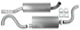 Exhaust system from Catalytic converter 31392962 (1001614) - Volvo 700, 900