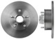 Brake disc Front axle non vented true to original 666525 (1001829) - Volvo 120 130, 220, P1800, P445, PV, PV, P210