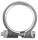 Pipe clamp, exhaust system 51 mm Steel  (1002548) - universal 