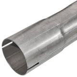 Exhaust pipe single, round