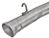 Exhaust pipe single, round