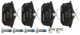 Brake pad set Rear axle 31262468 (1003761) - Volvo S40, V40 (-2004)