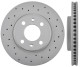 Brake disc Front axle perforated internally vented Sport Brake disc 4002143 (1004245) - Saab 9000