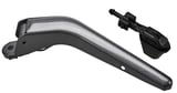 Wiper arm, Headlight cleaning left silver