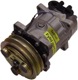 Compressor, Air conditioner System Sanden SD7468 / 7467 SD709QU / QK 4319810 (1004270) - Saab 9000