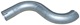 Exhaust pipe single, round 1271361 (1005216) - Volvo 700, 900