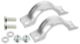 Pipe clamp, exhaust system upper Section lower Section Kit without AWD