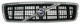 Gitter, Kühlergrill mit Strebe mit Emblem schwarz 9190777 (1006486) - Volvo C70 (-2005), S70, V70, V70XC (-2000)