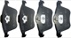 Brake pad set Front axle 32373163 (1007244) - Volvo S60 (-2009), V70 P26 (2001-2007), XC70 (2001-2007), XC90 (-2014)