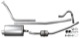 Exhaust system from Manifold  (1007534) - Volvo 120 130
