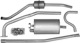 Exhaust system from Manifold  (1007535) - Volvo 220