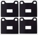 Shims, Brake pads Sheet steel rubber coated Kit for both sides  (1008691) - Volvo 140, 164, 200, 700, 850, 900, C70 (-2005), P1800, P1800ES, S70 V70 (-2000)