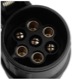 Socket adapter from 13 to 7 poles