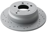 Brake disc Rear axle perforated Sport Brake disc