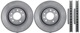 Brake disc Front axle Kit for both sides 93171500 (1010743) - Saab 9-3 (2003-)