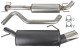 Sports silencer set Steel from Catalytic converter  (1010781) - Saab 9-5 (-2010)