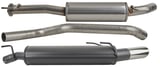 Sports silencer set from Catalytic converter Steel