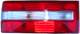 Rückleuchte links rot-weiß Tuning / Styling  (1010947) - Volvo 700