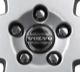 Wheel Center Cap black for Genuine Light alloy rims Piece
