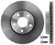 Brake disc Front axle internally vented 31362411 (1013365) - Volvo C30, C70 (2006-), S40, V50 (2004-)
