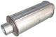 Muffler, universal Stainless steel round 2,5 Inch  (1014272) - universal 