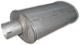 Muffler, universal Stainless steel oval 2,5 Inch  (1014276) - universal 