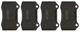 Brake pad set Rear axle System Brembo 30683858 (1015014) - Volvo S60 (-2009), V70 P26 (2001-2007)