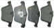 Brake pad set Front axle 32373183 (1016099) - Volvo S60 (2011-2018), S60 CC (-2018), S80 (2007-), V60 (2011-2018), V60 CC (-2018), V70 (2008-), XC70 (2008-)