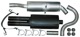 Sports silencer set from Catalytic converter  (1017015) - Volvo 900