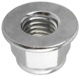 Lock nut with plastic-insert with Collar M12x1,75 Zinc-coated