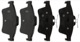 Brake pad set Rear axle 30742031 (1017819) - Volvo C30, C70 (2006-), S40 V50 (2004-)