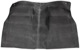 Floor rubber mat Rubber black Front seat 670698 (1017878) - Volvo 120, 130, 220
