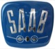 Emblem Bonnet adhesive gel label 821586 (1017979) - Saab 95, 96